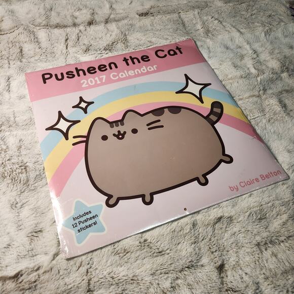 Pusheen the Cat New 2017 Calendar With Stickers - Picture 1 of 6